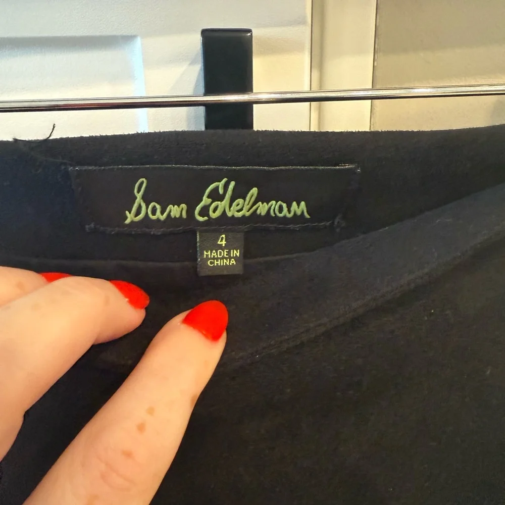 Black Sam Edelman Fringe Skirt - Picture 3 of 5